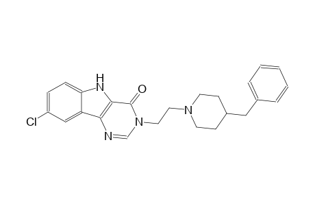 4H-pyrimido[5,4-b]indol-4-one, 8-chloro-3,5-dihydro-3-[2-[4-(phenylmethyl)-1-piperidinyl]ethyl]-