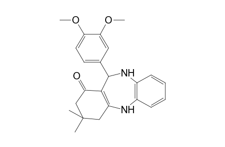 11-(3,4-Dimethoxy-phenyl)-3,3-dimethyl-2,3,4,5,10,11-hexahydro-dibenzo[b,e][1,4]diazepin-1-one