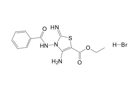 Ethyl 4-amino-3-benzamido-2-imino-1,3-thiazole-5-carboxylate hydrobromide