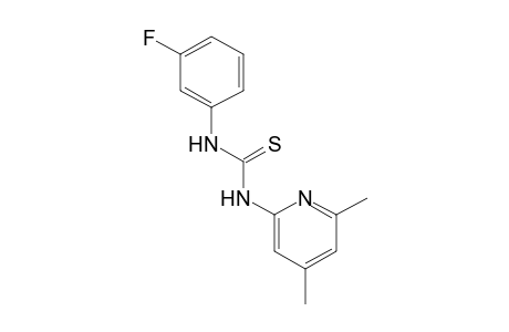 1-(4,6-dimethyl-2-pyridyl)-3-(m-fluorophenyl)-2-thiourea