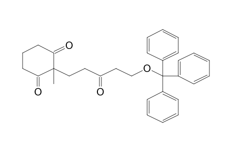 2-Methyl-2-(3-oxo-5-trityloxy-pentyl)-cyclohexane-1,3-dione