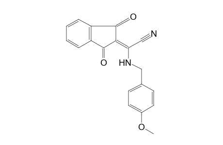 1,3-DIOXO-alpha-[(p-METHOXYBENZYL)AMINO]-delta2,alpha-INDANACETONITRILE