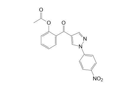 o-hydroxyphenyl 1-(p-nitrophenyl)pyrazol-4-yl ketone, acetate (ester)