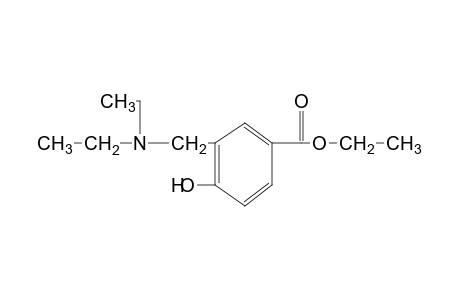 alpha-(diethylamino)-4-hydroxy-m-toluic acid, ethyl ester