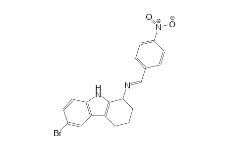 1H-carbazol-1-amine, 6-bromo-2,3,4,9-tetrahydro-N-[(E)-(4-nitrophenyl)methylidene]-