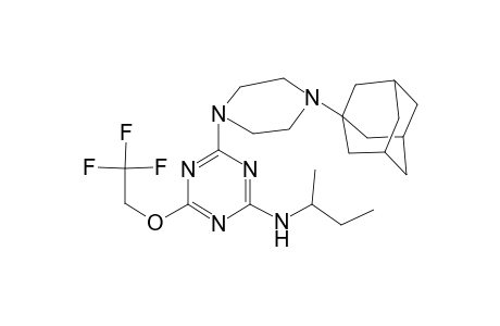 4-[4-(1-adamantyl)-1-piperazinyl]-N-butan-2-yl-6-(2,2,2-trifluoroethoxy)-1,3,5-triazin-2-amine