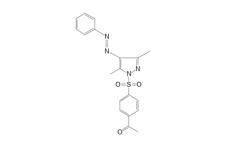 1-[(p-ACETYLPHENYL)SULFONYL]-3,5-DIMETHYL-4-(PHENYLAZO)PYRAZOLE