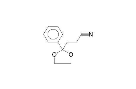 3-(2-phenyl-1,3-dioxolan-2-yl)propanenitrile