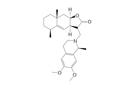 (3aR,5S,8aR,9aR)-3-[[(1S)-6,7-dimethoxy-1-methyl-3,4-dihydro-1H-isoquinolin-2-yl]methyl]-5,8a-dimethyl-3,3a,5,6,7,8,9,9a-octahydrobenzo[f]benzofuran-2-one