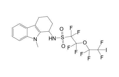 9-Methyl-1-(5'-iodo-3'-oxaoctafluoropentyl)sulfonylamino-2,3,4,9-tetrahydro-1H-carbazole