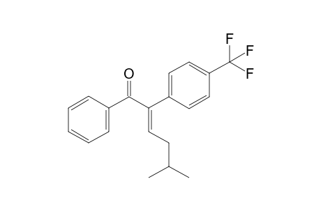 (E)-5-methyl-1-phenyl-2-(4-(trifluoromethyl)phenyl)hex-2-en-1-one