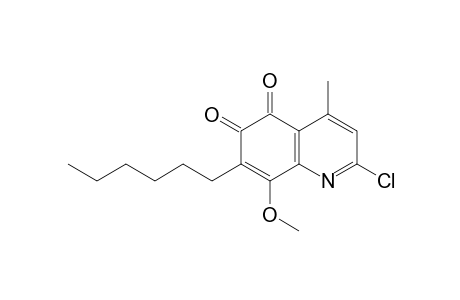 2-Chloro-8-methoxy-7-hexyl-4-methyl-5,6-quinolinedione