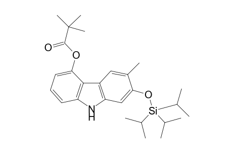 3-Methyl-5-pivaloyloxy-2-(triisopropylsilyloxy)carbazole