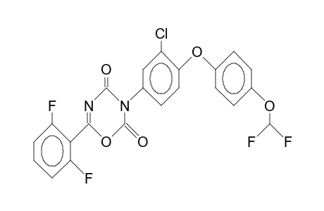 2H-1,3,5-Oxadiazine-2,4(3H)-dione, 3-[3-chloro-4-[4-(difluoromethoxy)phenoxy]phenyl]-6-(2,6-difluoro-phenyl)-6-(2,6-Difluoro-phenyl)-3-(3-chloro-4-[4-difluoromethoxy-phenoxy]-phenyl-1,3,5-oxadiazine-2,4(3H)-dione