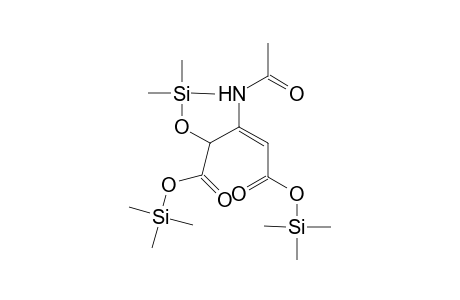 N-Acetylamido-N-{3-[4-(trimethylsiloxy)-1,5-pent-2-en-dioic acid]} bis(trimethylsilyl) ester