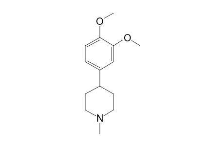 Hexahydropyridine, 1-methyl-4-[3,4-dimethoxyphenyl]-