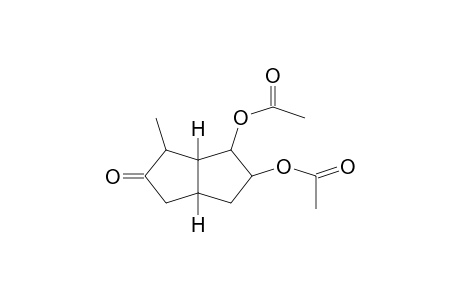2(1H)-PENTALENONE, 5,6-BIS(ACETYLOXY)HEXAHYDRO-1-METHYL-