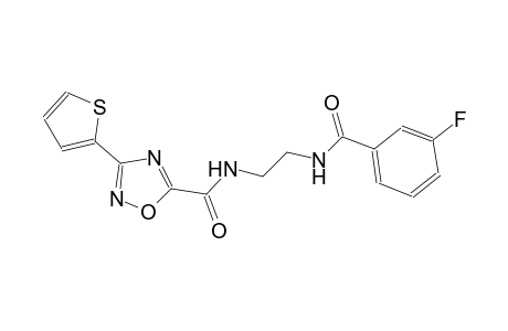 1,2,4-oxadiazole-5-carboxamide, N-[2-[(3-fluorobenzoyl)amino]ethyl]-3-(2-thienyl)-