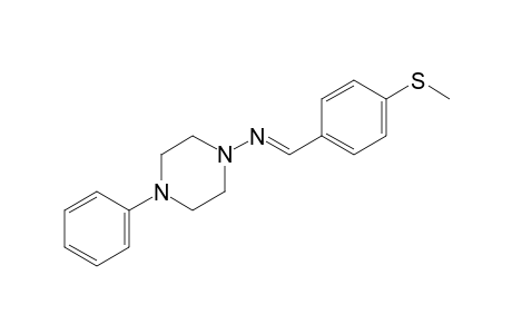 1-piperazinamine, N-[(E)-[4-(methylthio)phenyl]methylidene]-4-phenyl-