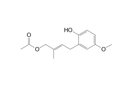 2-(4-Acetyloxy-3-methylbut-2-en-1-yl)-4-methoxyphenol