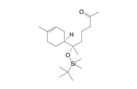 (S)-6-((tert-butyldimethylsilyl)oxy)-6-((S)-4-methylcyclohex-3-en-1-yl) heptan-2-one