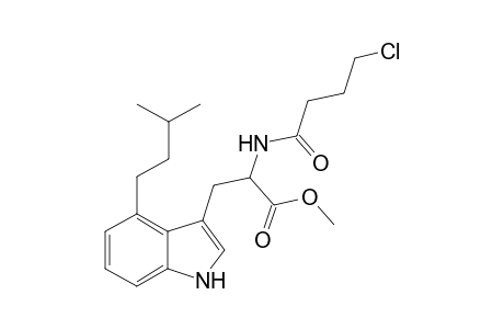 2-(4-Chloro-butyrylamino)-3-[4-(3-methyl-butyl)-1H-indol-3-yl]-propionic acid, methyl ester