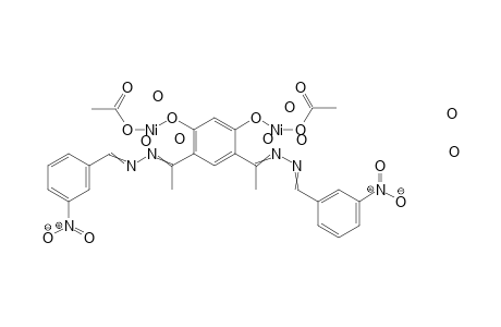 (5-{[(acetyloxy)nickelio]oxy}-2,4-bis(1-{2-[(3-nitrophenyl)methylidene]hydrazin-1-ylidene}ethyl)phenoxy)nickelio acetate octahydrate