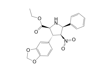 3-(1,3-Benzodioxol-5-yl)-2-ethoxycarbonyl-4-nitro-5-phenylpyrrolidine