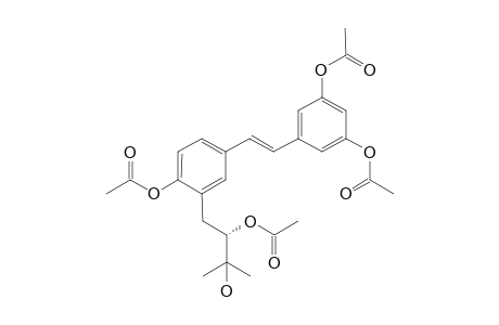 3-(2',3'-Diacetoxy-3'-methylbutyl)-resveratrol - diacetate