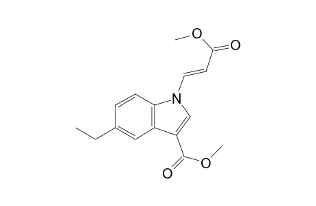 5-Ethyl-1-[(E)-3-keto-3-methoxy-prop-1-enyl]indole-3-carboxylic acid methyl ester