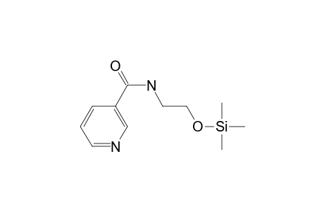 N-(2-Hydroxyethyl)pyridine-3-carboxamide, tms derivative