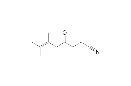 6,7-Dimethyl-4-oxo-oct-6-en-1-nitrile