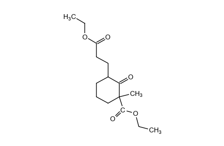 3-carboxy-3-methyl-2-oxocyclohexanepropionic acid, diethyl ester