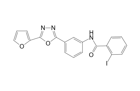 N-{3-[5-(2-furyl)-1,3,4-oxadiazol-2-yl]phenyl}-2-iodobenzamide