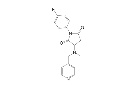 Pyrrolidine-2,5-dione, 1-(4-fluorophenyl)-3-(methylpyridin-4-ylmethylamino)-