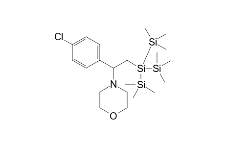 4-(1-(4-chlorophenyl)-2-(1,1,1,3,3,3-hexamethyl-2-(trimethylsilyl)trisilan-2-yl)ethyl)morpholine