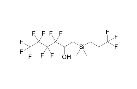 1-[Dimethyl(3',3',3'-trifluoropropyl)silyl]-3,3,4,4,5,5,6,6,6-nonafluoro-1-(trimethylsilyl)hexan-2-ol