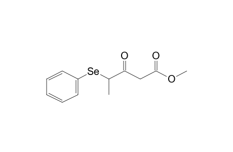 Pentanoic acid, 3-oxo-4-phenylseleno-, methyl ester