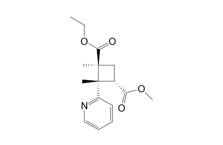2.beta.-Ethoxycarbonyl-1.beta.,2.alpha.-dimethyl-4.alpha.-methoxycarbonyl-1.alpha.-(2-pyridyl)cyclobutane