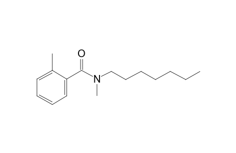 Benzamide, 2-methyl-N-methyl-N-heptyl-