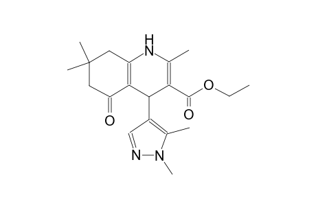 ethyl 4-(1,5-dimethyl-1H-pyrazol-4-yl)-2,7,7-trimethyl-5-oxo-1,4,5,6,7,8-hexahydro-3-quinolinecarboxylate