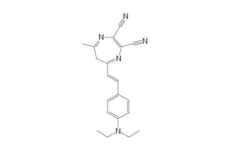 5-[(E)-2-[4-(diethylamino)phenyl]vinyl]-7-methyl-6H-1,4-diazepine-2,3-dicarbonitrile