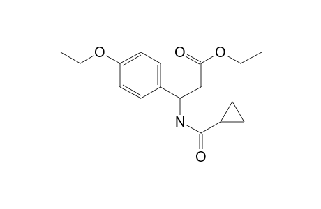 Propionic acid, 3-(cyclopropanecarbonylamino)-3-(4-ethoxyphenyl)-, ethyl ester