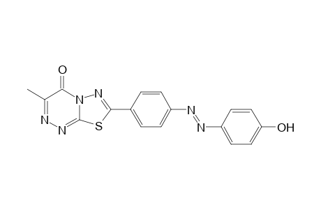 7-[p-(4-Hydroxyphenyl)azophenyl]-3-methyl-4H-[1,3,4]thiadiazolo[2,3-c][1,2,4]triazin-4-one