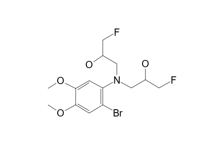 4-Bromo-5-[bis[2-hydroxy-3-fluoropropyl]]aminoveratrole