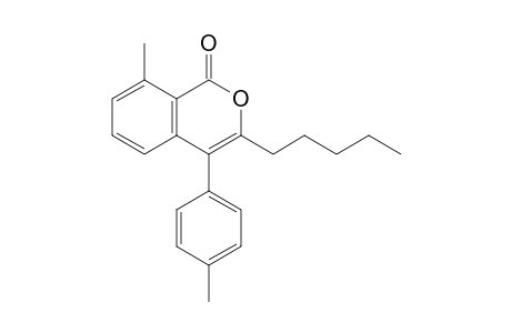 8-Methyl-3-n-pentyl-4-(p-tolyl)-1H-isochromen-1-one