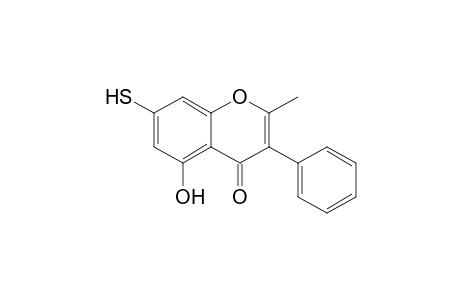 2-Methyl-5-oxidanyl-3-phenyl-7-sulfanyl-chromen-4-one