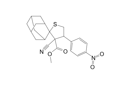 Methyl 3'-cyano-4'-(4"-nitrophenyl)-spiro[adamantane-2,2'-thiolane]-3'-carboxylate