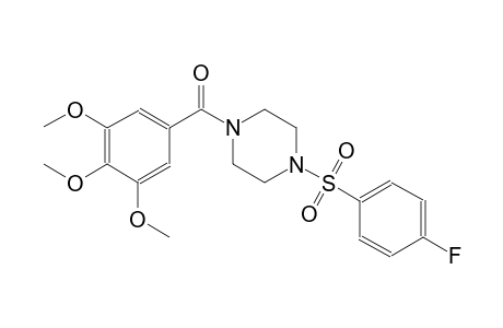 (4-((4-fluorophenyl)sulfonyl)piperazin-1-yl)(3,4,5-trimethoxyphenyl)methanone