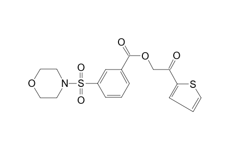 benzoic acid, 3-(4-morpholinylsulfonyl)-, 2-oxo-2-(2-thienyl)ethylester